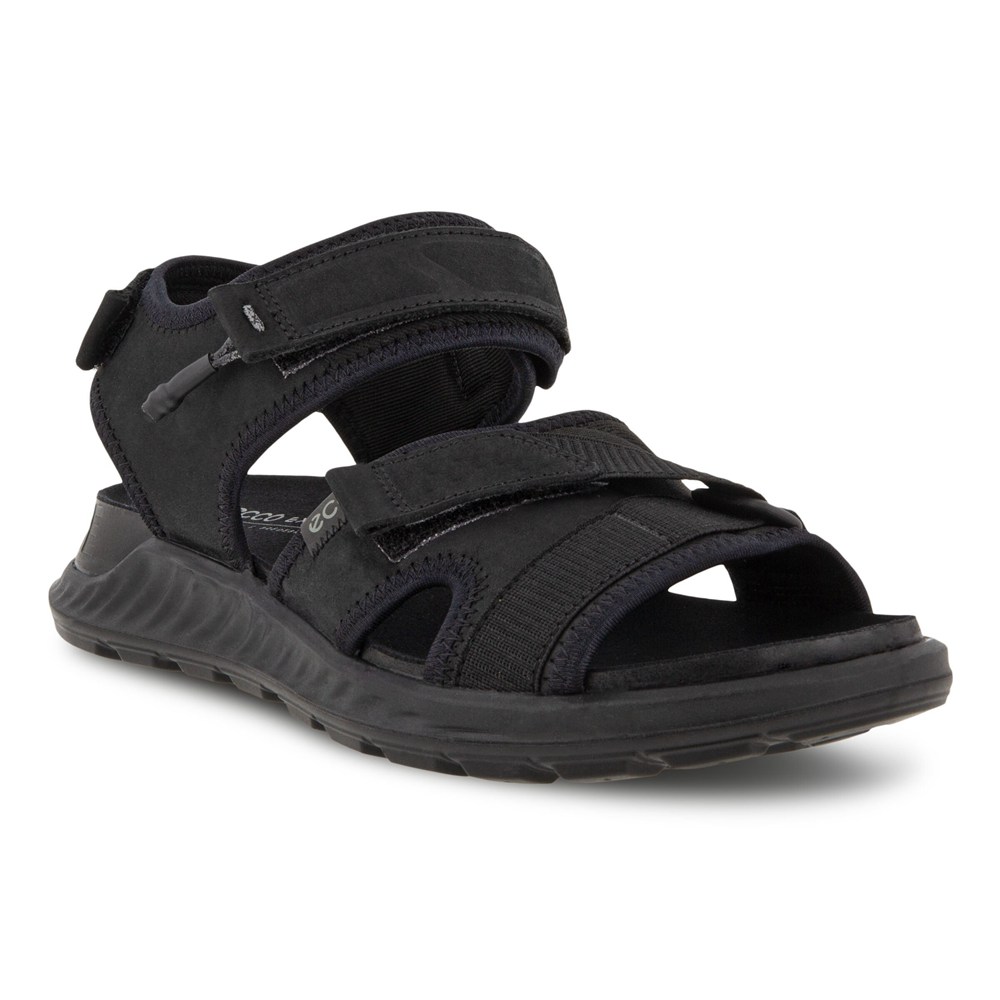 Sandalias Mujer - ECCO Exowrap 3S Velcro - Negros - FZY730694